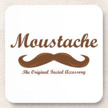 Moustache - The Original Facial Accessory Coaster
