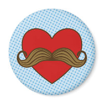 Moustache Valentine Heart