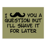 Moustache you a question postcards
