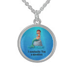 Moustached Merman Sterling Silver Necklaces