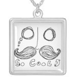 moustaches are so cool necklace