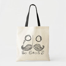 moustaches are so cool tote bag