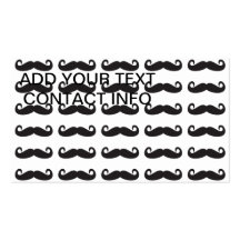 Moustaches Cartes De Visite Personnelles