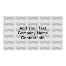 Moustaches grises cartes de visite professionnelles