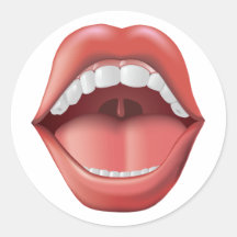 Mouth Open - sticker