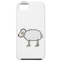 mouton blanc l'iphone 5 Coque- Customisée Coques iPhone 5