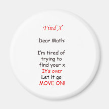 Move on Math Fridge Magnet