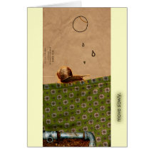 move slowly. greeting card