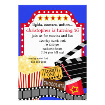 Movie Birthday Party Invitation