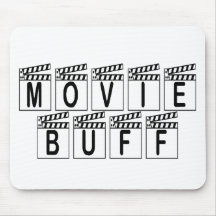 Movie Buff T-shirts and Gifts. Mouse Mats