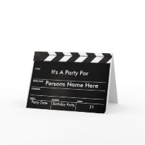 Movie Clapper Invitation