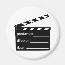 Movie clapper magnets