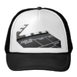 movie clapperboard, action! mesh hat