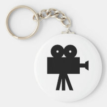 Movie Film Cine Camera Hollywood Keychain