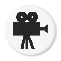 Movie Film Cine Camera Hollywood Magnets
