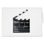 movie film clapperboard greeting cards