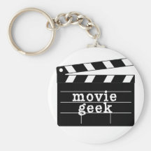 Movie Geek with Clapboard Keychains