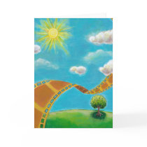 Movie lovers fun unique art film strip landscapes