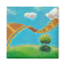 Movie lovers fun unique art film strip landscapes