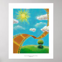 Movie lovers fun unique art film strip landscapes