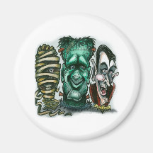Movie Monsters Refrigerator Magnet