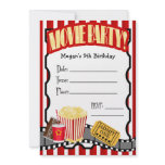 MOVIE NIGHT ANY OCCASION FILL-IN PARTY invitations