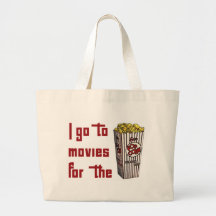 Movie Popcorn Canvas Bag