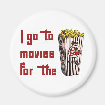 Movie Popcorn Fridge Magnets