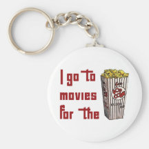 Movie Popcorn Keychains