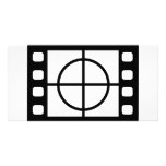 movie start icon photo card template