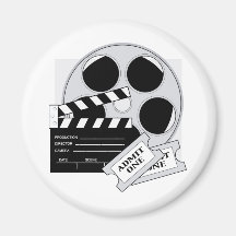 Movie Tickets Fridge Magnets