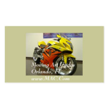 Moving Art Cycles Business Card