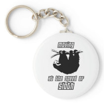 Moving at the Speed of Sloth Keychains