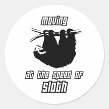 Moving at the Speed of Sloth Sticker