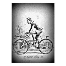 Moving On l Cyclist Cycling Please Join Us Party Personalized Invite