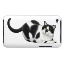 Moxie the Tuxedo Cat iPod Touch Case