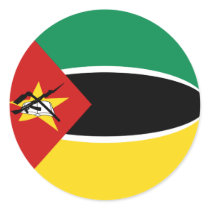 Mozambique Fisheye Flag Sticker