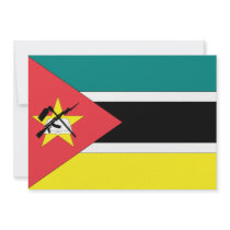 Mozambique Flag Custom Invitation