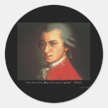 Mozart "Love Love Love" Quote Gifts & Collectibles Stickers