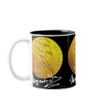 MOZART MEDALLION ON BLACK MUG