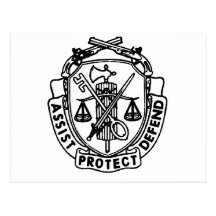 mp crest postcard