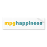 MPG Happiness Bumper Sticker