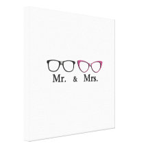 Mr. And Mrs. Geek Canvas Prints