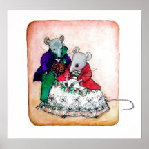 Mr and Mrs Mouse Poster
