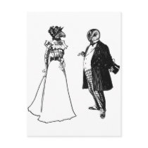 Mr Barnowl & Mrs Llama Postcards
