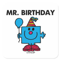 Mr Birthday Classic Stickers