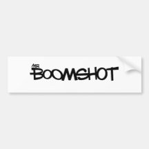 Mr Boomshot logo- Basic Bumper Stickers