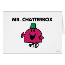 Mr Chatterbox Classic Greeting Card