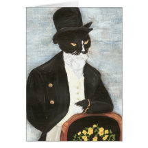 Mr. Darcy Cat Card