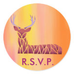 Mr. Deer Round Stickers